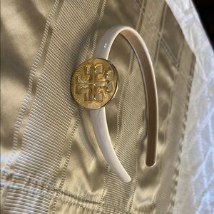 Tory Burch Gold and Cream Women's Headband